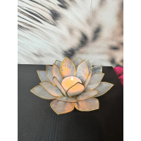 Lotus sfeerlicht naturel goudrand 